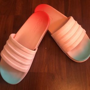 Adidas sandal slides.